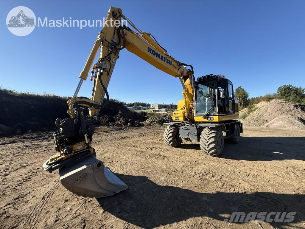 Komatsu PW 160 Lastik tekerli ekskavatörler