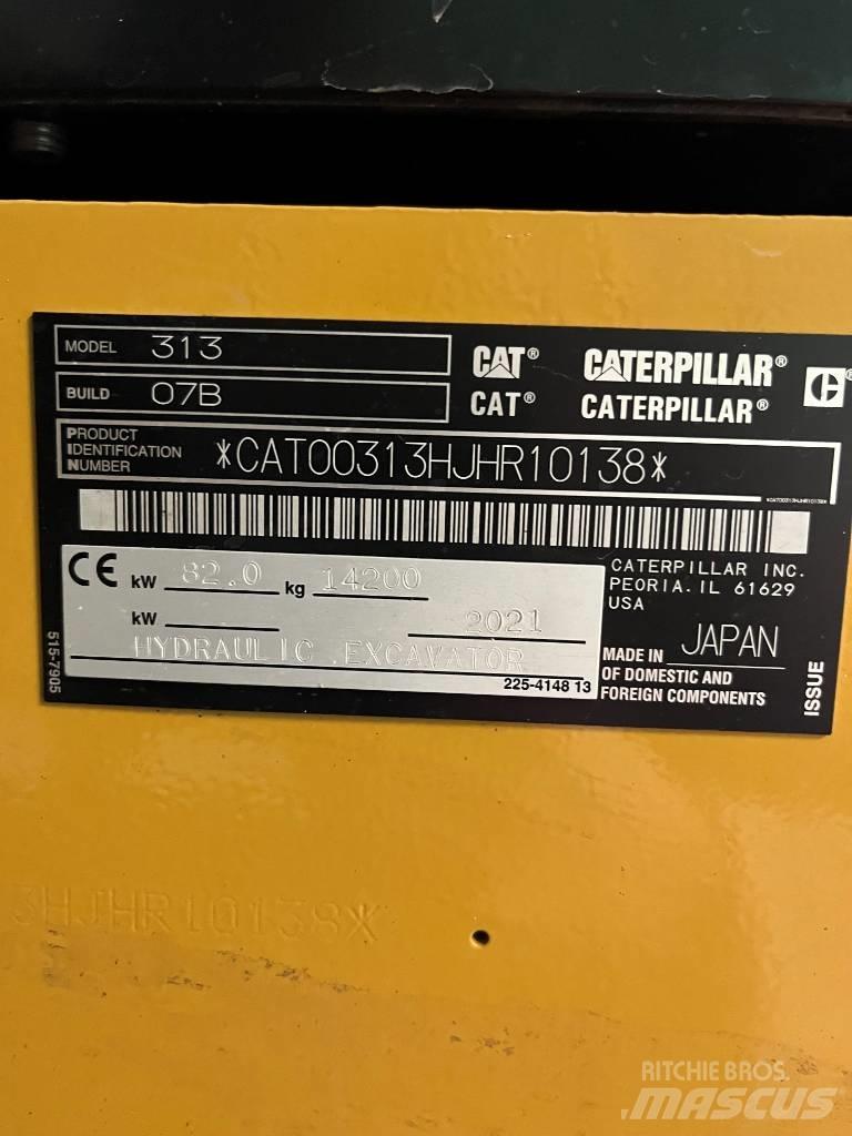 CAT 313 Next Gen Paletli ekskavatörler