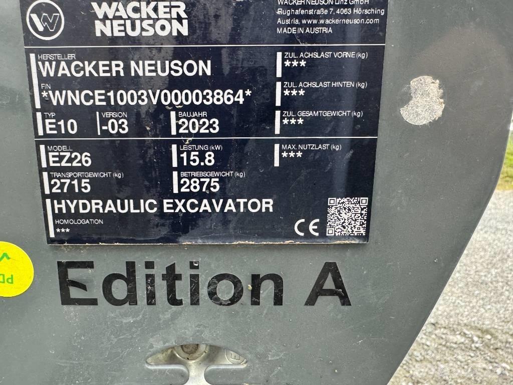 Wacker Neuson EZ26 Paletli ekskavatörler