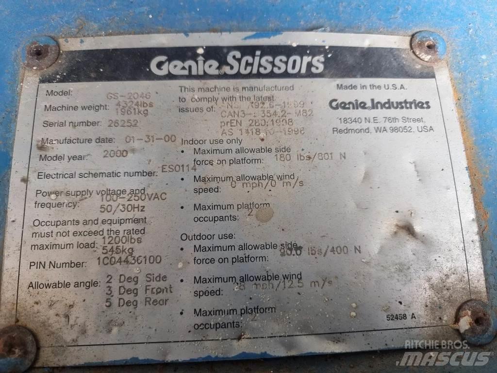 Genie GS2046 Makasli platformlar