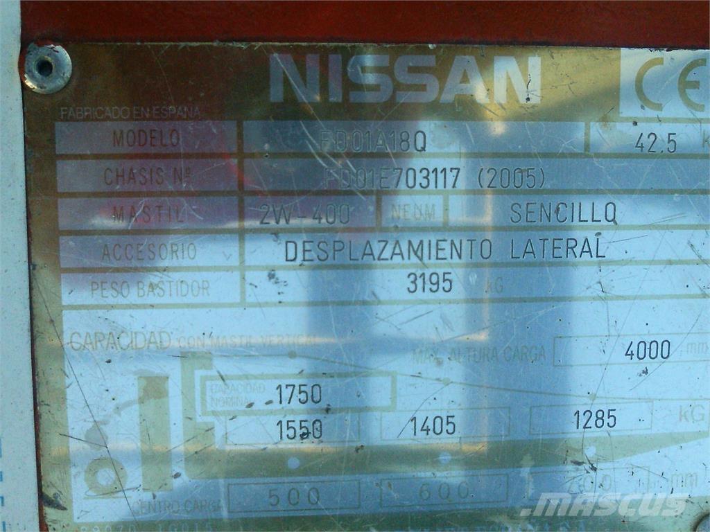 Nissan FD01A18Q Dizel forkliftler