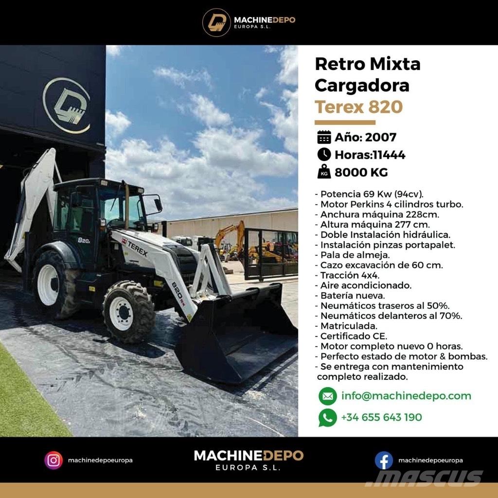 Terex 820 Kazıcı yükleyiciler - beko loder