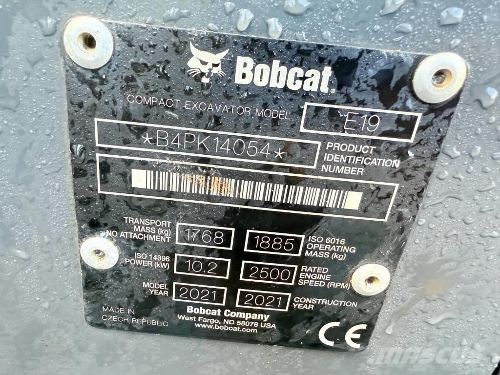 Bobcat E 19 Mini ekskavatörler, 7 tona dek