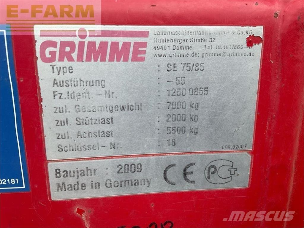 Grimme se 85-55 Patates hasat makinalari