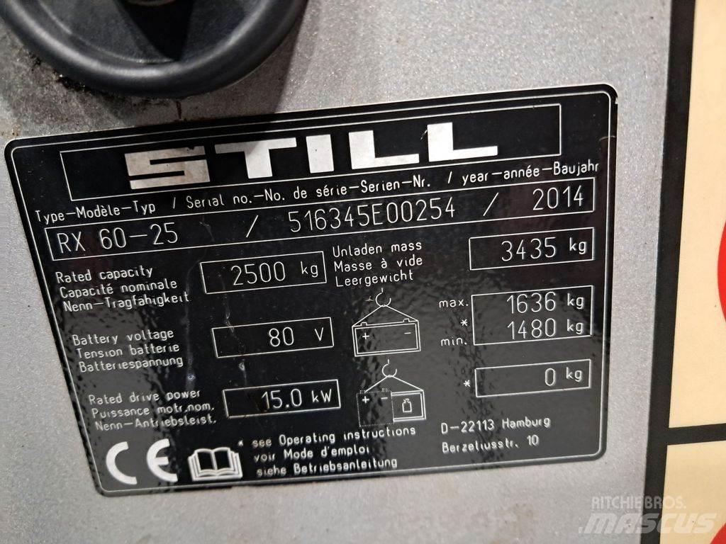 Still RX60-25 Elektrikli forkliftler