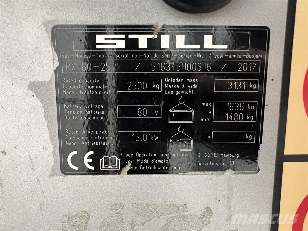 Still RX60-25 Elektrikli forkliftler