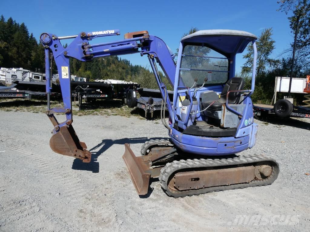 Komatsu PC20UU-3 Mini ekskavatörler, 7 tona dek