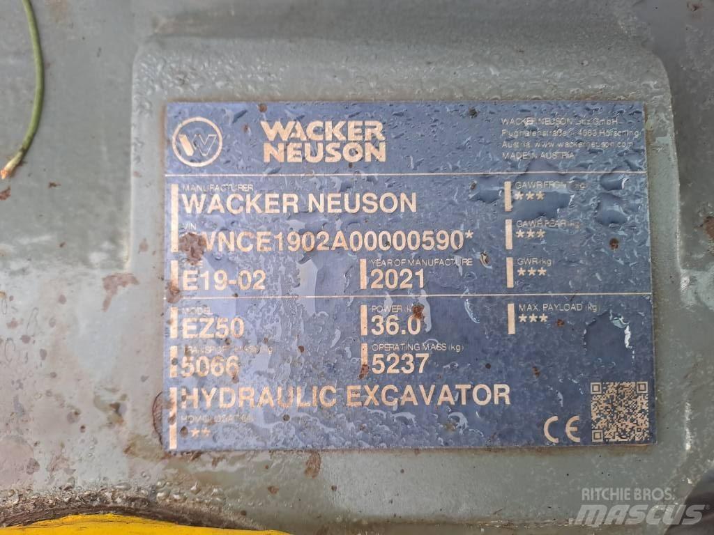 Wacker Neuson EZ50 Paletli ekskavatörler