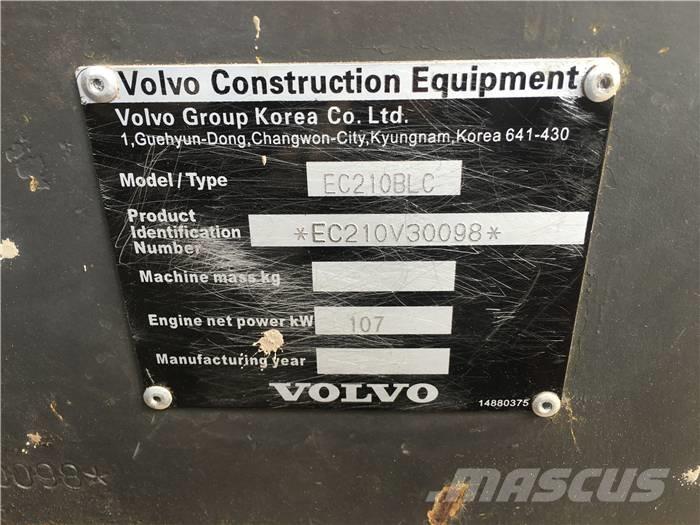 Volvo EC 210 B LC Paletli ekskavatörler