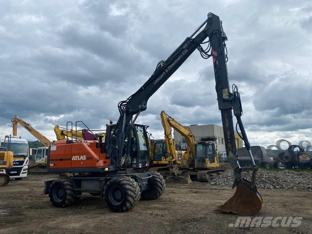 Atlas 150 W Lastik tekerli ekskavatörler
