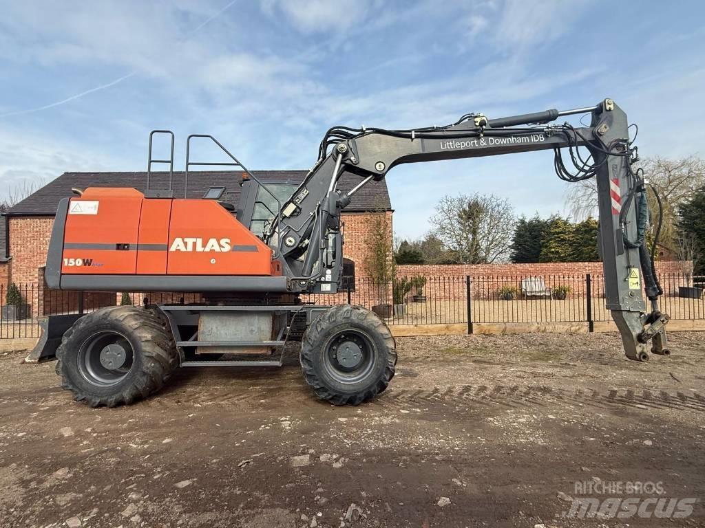 Atlas 150 W Lastik tekerli ekskavatörler