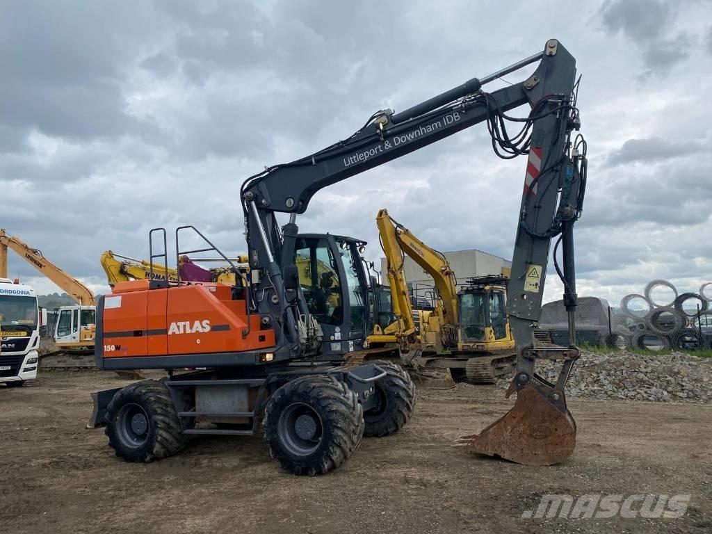 Atlas 150 W Lastik tekerli ekskavatörler
