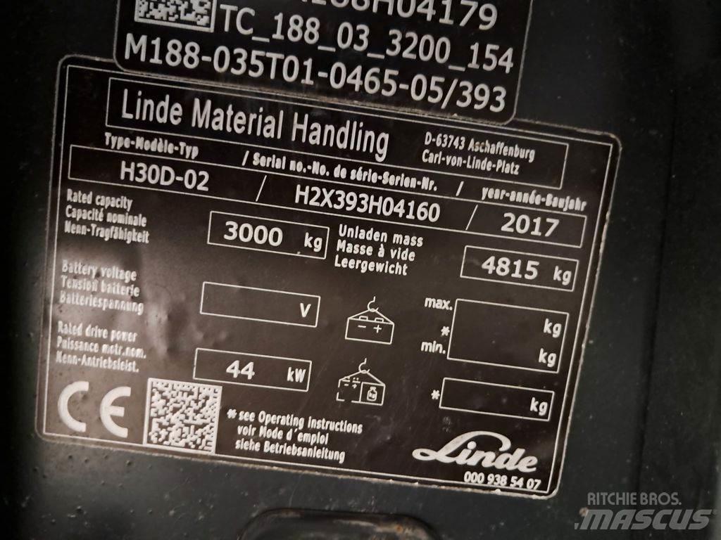 Linde H30D-02 Dizel forkliftler