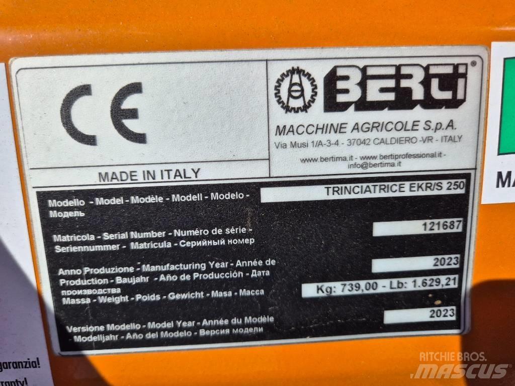 Berti EKR-S 250 Hasat makineleri