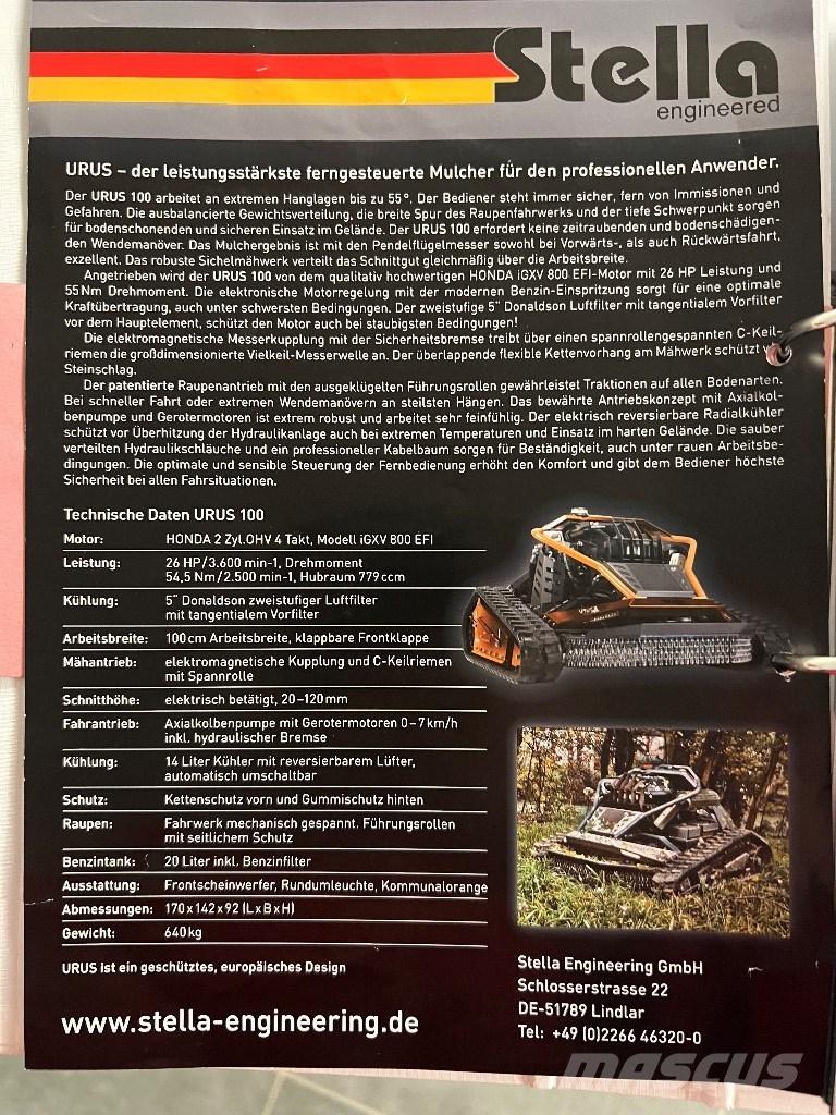  Stella URUS 100 Robot çim biçme makineleri