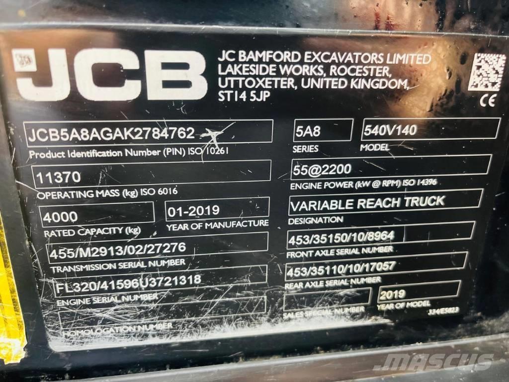 JCB 540-140 Teleskopik yükleyiciler