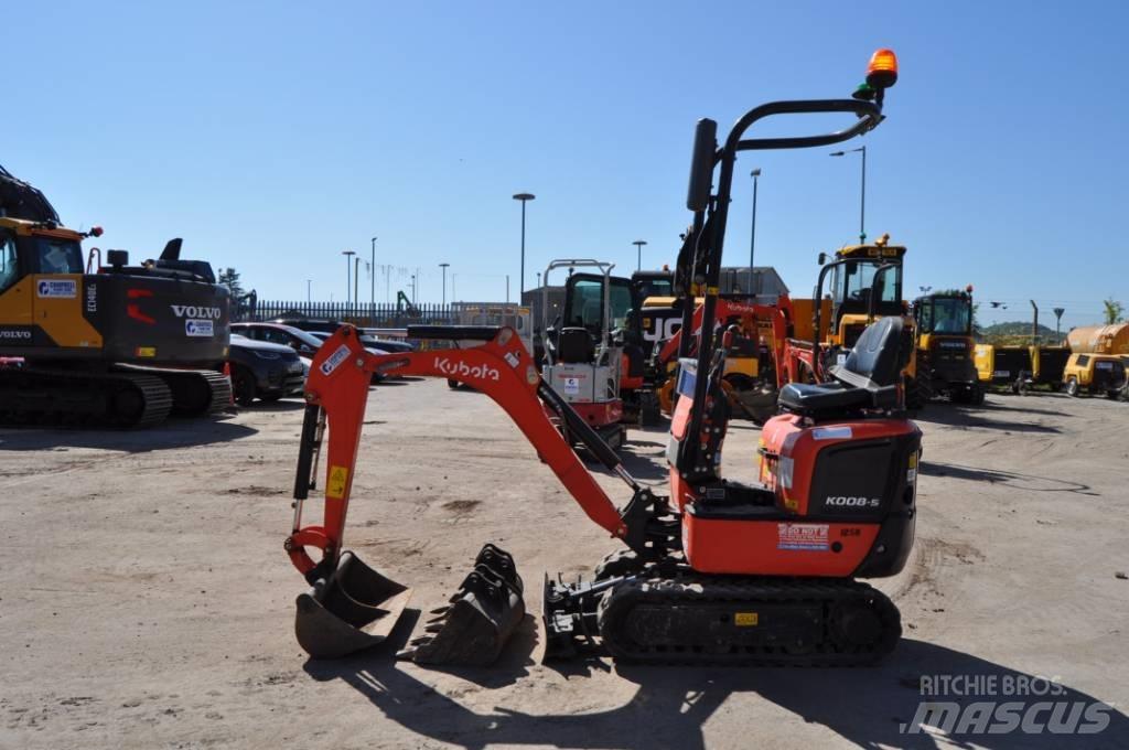 Kubota K 008-5 Mini ekskavatörler, 7 tona dek