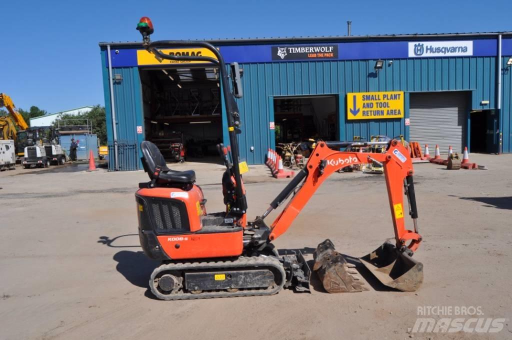 Kubota K 008-5 Mini ekskavatörler, 7 tona dek