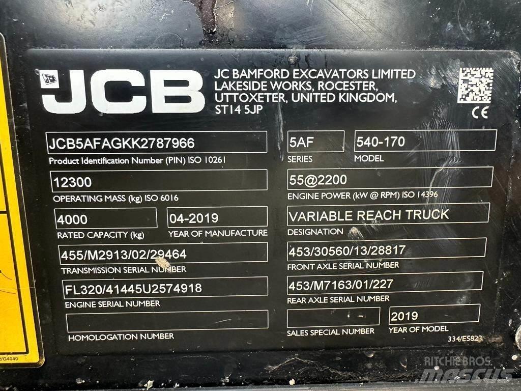 JCB 540-170 Teleskopik yükleyiciler