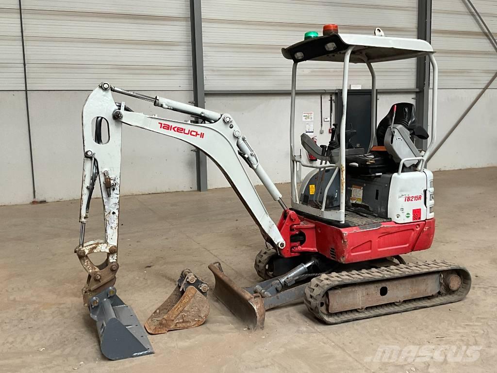 Takeuchi TB 215 R Mini ekskavatörler, 7 tona dek