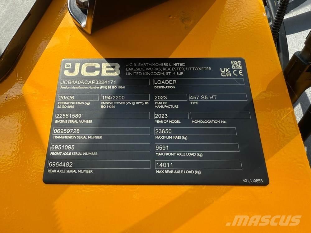 JCB 457 HT Tekerlekli yükleyiciler