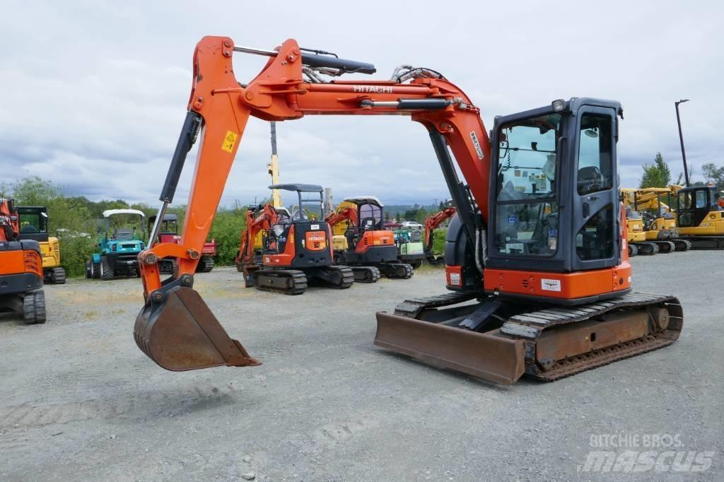 Hitachi ZX55UR-5B Mini ekskavatörler, 7 tona dek