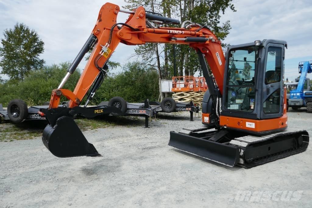 Hitachi ZX55UR-5B Mini ekskavatörler, 7 tona dek