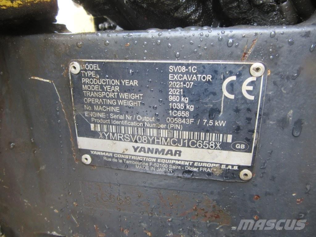 Yanmar SV08 Paletli ekskavatörler