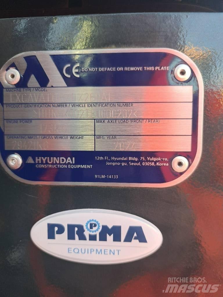 Hyundai HX260AL Paletli ekskavatörler