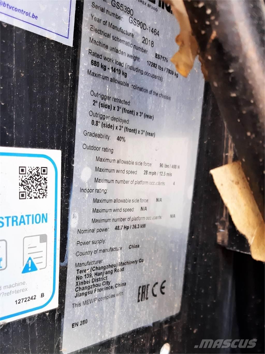 Genie GS5390RT Makasli platformlar
