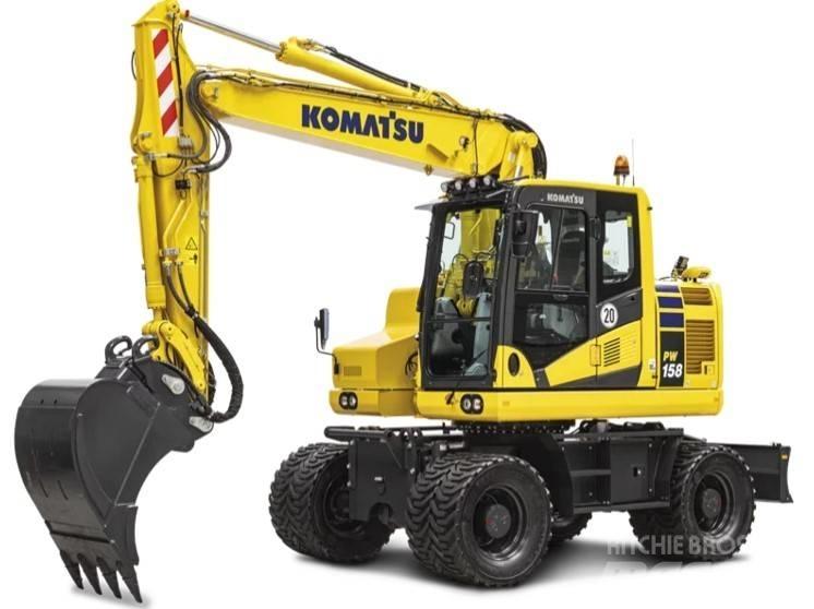 Komatsu PW158-11E0 Lastik tekerli ekskavatörler