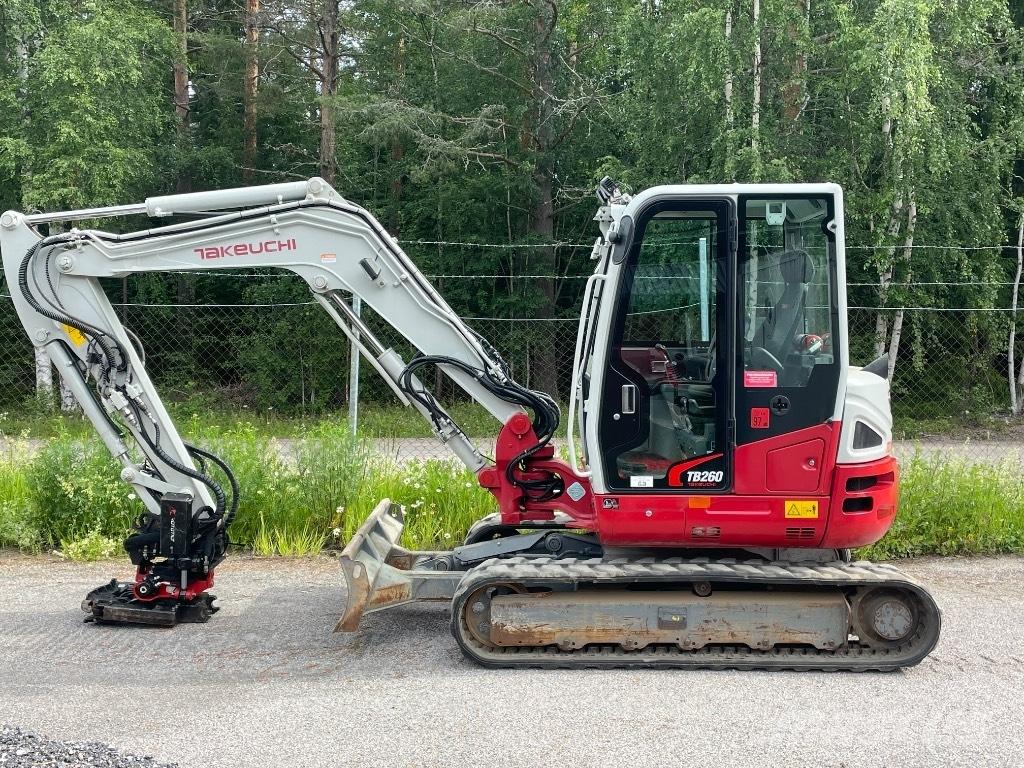 Takeuchi TB 260 Mini ekskavatörler, 7 tona dek