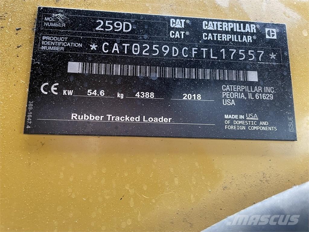 CAT 259D HF Skid steer loderler