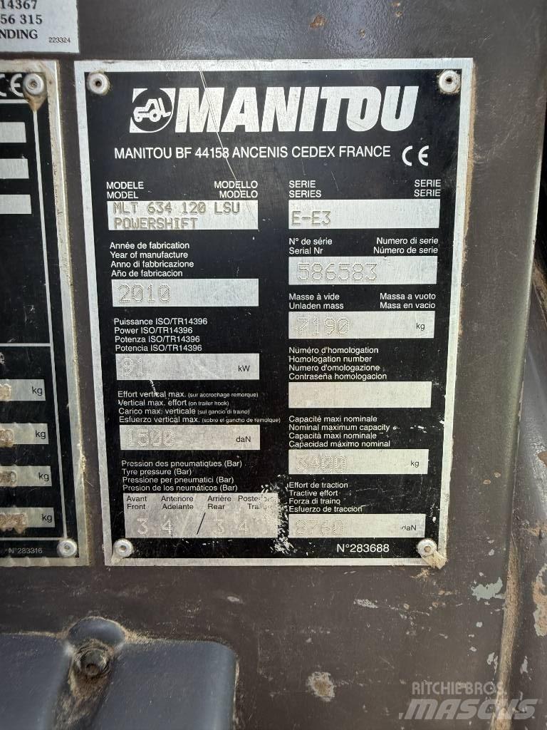 Manitou MLT 634-120 Teleskopik yükleyiciler
