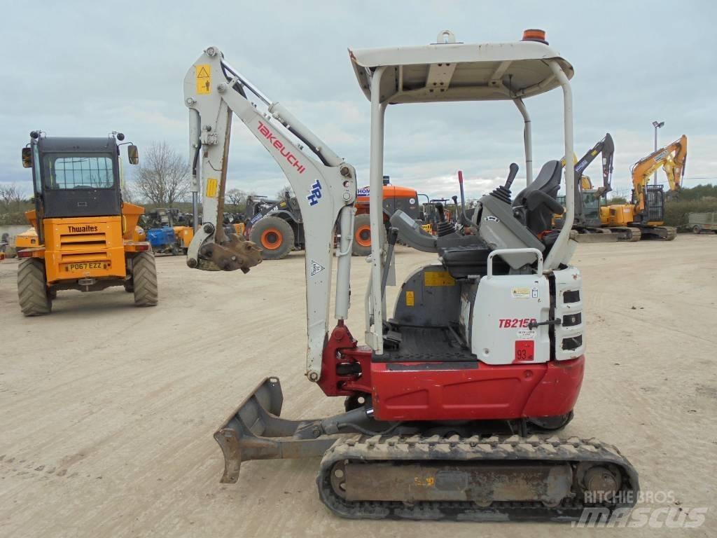 Takeuchi TB215R Mini ekskavatörler, 7 tona dek