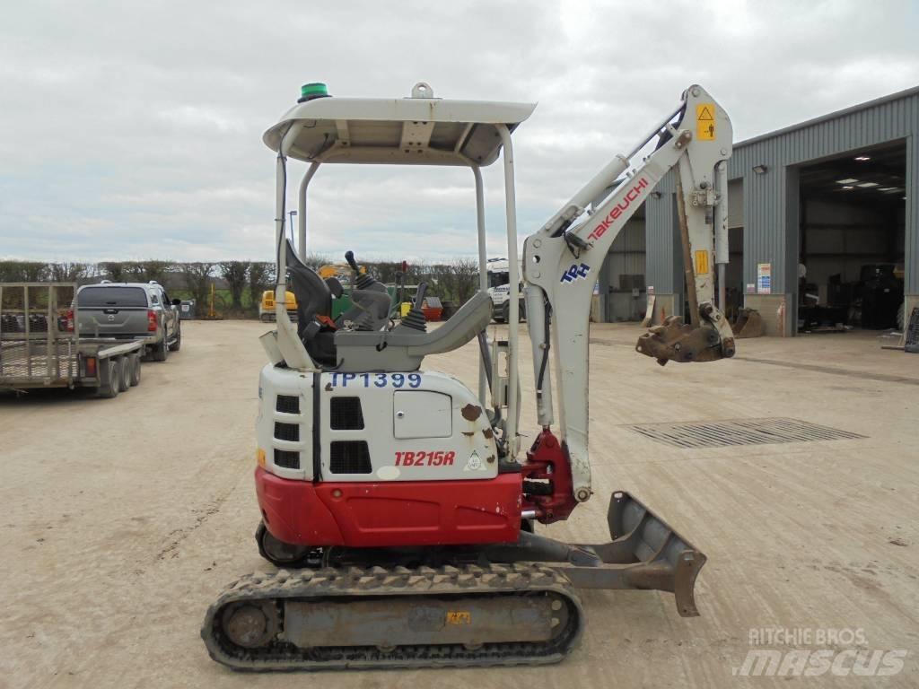 Takeuchi TB215R Mini ekskavatörler, 7 tona dek