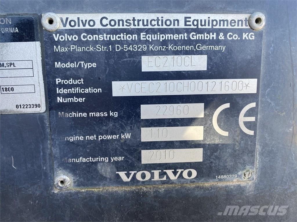 Volvo EC 210 C L Paletli ekskavatörler