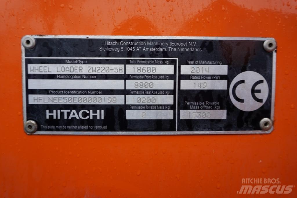 Hitachi ZW 220-5 B Tekerlekli yükleyiciler