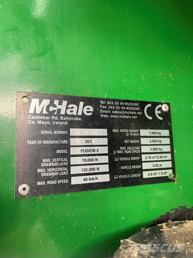 McHale Fusion 2 Rulo balya makinalari