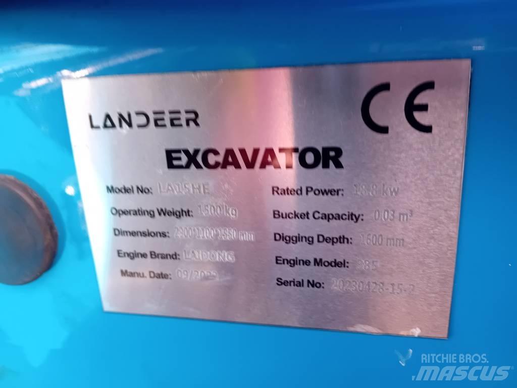  Landeer LA15HE Mini ekskavatörler, 7 tona dek
