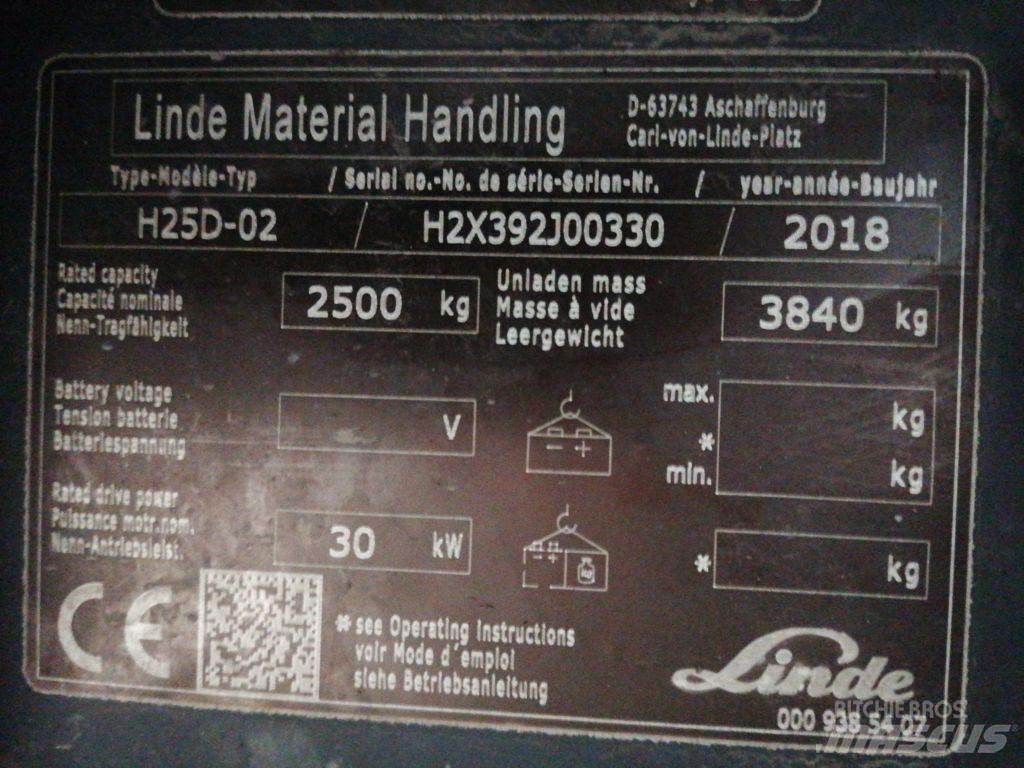 Linde H25D-02 Dizel forkliftler