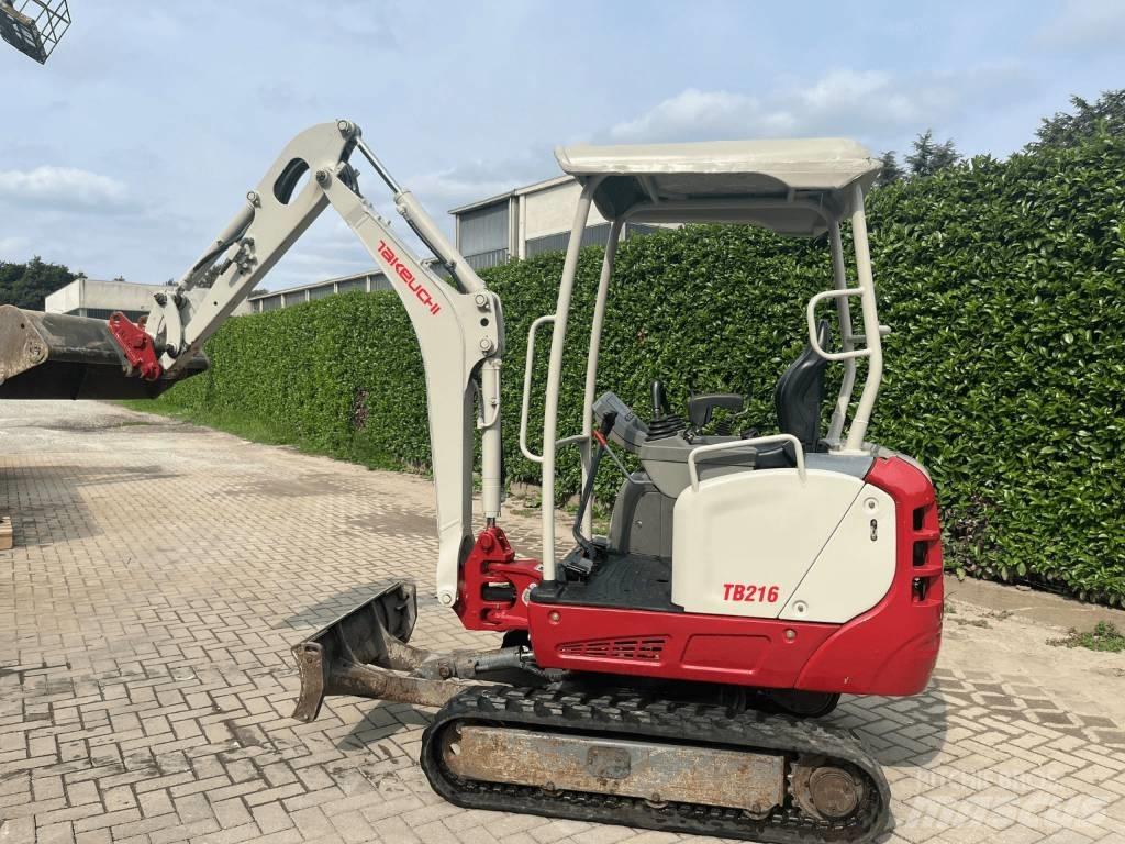 Takeuchi TB 216 Mini ekskavatörler, 7 tona dek