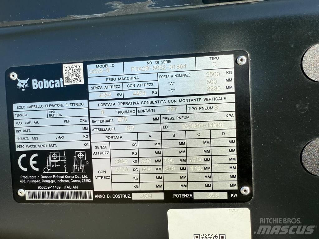 Bobcat D 25 S-9 Dizel forkliftler