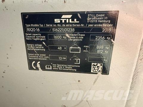 Still RX20-16 Elektrikli forkliftler