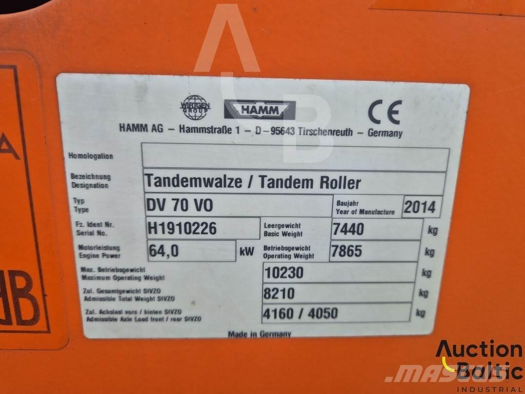 Hamm DV 70 VO Diğer silindirler