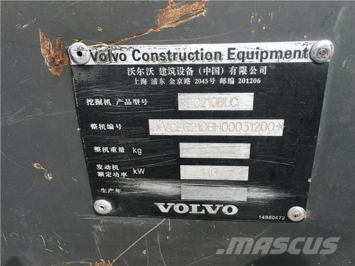 Volvo EC 210 B LC Paletli ekskavatörler