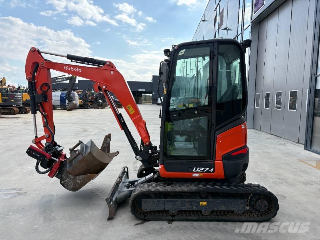 Kubota U 27-4 Mini ekskavatörler, 7 tona dek