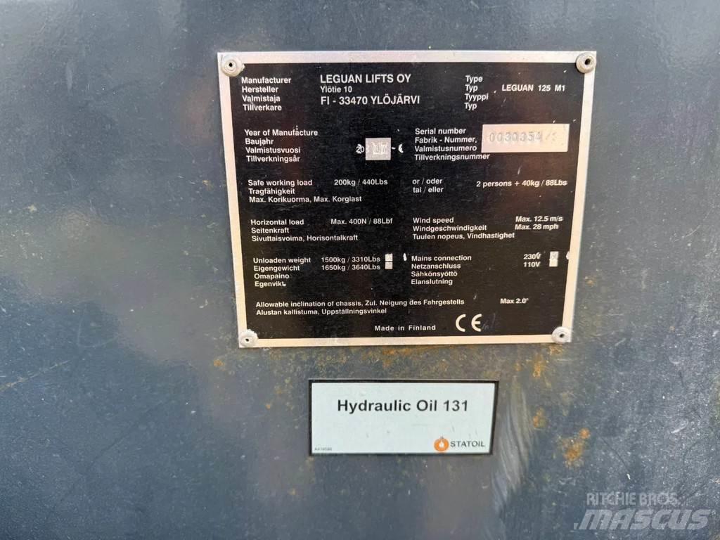 Leguan 125 Körüklü personel platformları