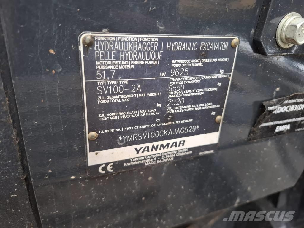 Yanmar SV 100-2A Midi ekskavatörler 7 - 12 t