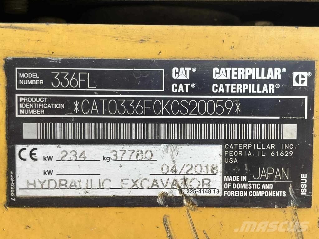 CAT 336 FL Paletli ekskavatörler